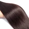 Brésilien Vierge Cheveux Raides # 2 # 4 Couleur 100% Remy Cheveux Raides Brun Clair Bundles De Tissage De Cheveux Humains