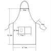 캔버스 앞치마 바깥 쪽 바베큐 수석 녹색 턱받이 주방 여성을위한 앞치마 청소 레스토랑 웨이트리스 사용자 정의 인쇄 로고