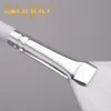 2018 White Mask Facial Fan Makeup Brush with Plastic Long Handle Curved Synthetic Hair Skin Care DIY Beauty Applicator6341309