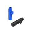 Bullet Aluminium Metal Snuff Snorter Reting Pipe Shisha Hookah Grinder Gift Sneak Rolling Machine Paper Vaporizer W04C