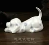 ミニセラミックスポットドッグ像の家の装飾工芸品部屋の装飾ヴィンテージ犬の飾り磁器動物の置物子供の贈り物
