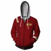 Movie Star II The of Khan Hoodie Cool 3d Printed Zipper Swearshirts Autumn Unisex Halloween Cosplay Costume Hoody Co