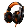 EACH G2000 Gaming Headphones Computer Stereo Over-Ear Deep Bass Game Headset Headband Fone de ouvido com microfone LED Light para PC LOL Gamer