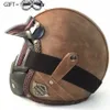 Motosiklet Kaskı Küçük Kabuk Açık Yüz 3 4 Motorcross Casco Capacete Jet Vintage Retro MAE Black1 kasklar2601