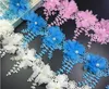 15Gar Pearl Bead Flower Chiffion Lace Fabric Trim Ribbon för Apparel Sewing DIY Doll Cap Hair Clip