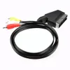 1,8m 6ft RGB SCART AV CABLE LED AUDIO Video Connector Cord för NES DHL FedEx EMS Free Ship