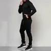 Gündelik Marka Kış Setleri Uzun Kollu Hoodies + Pantolon Erkekler Eşofman Tişörtü Sweatpants Rahat Spor Pantolon Artı Boyutu