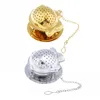 الشاي infuser الأسماك شكل الذهب والفضة 304 المقاوم للصدأ infuser مصفاة الشاي تصفية الشاي الكرة تصفية لوازم المطبخ