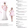 En linje tyll bröllopsklänning med applikationer illusion scoop hals formella klänningar boho bröllopsklänningar bbg0761694853