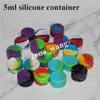 wholesale 5ml jars food grade silicon container wax silicone containers 5 6 7 10 22 26 ml