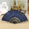 Broderade Sequins Hand Lace Flower Folding Fan Dancing Wedding Party Decoration Partihandel