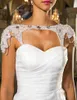 Robes de mariée sirène sexy en organza chérie train de balayage avec perles de cristal volant en cascade broche florale en cristal avec enveloppe détachable