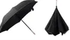 6 Kleur Nieuw Ontwerp LED Omgekeerde reizen omgekeerde paraplu auto's Waarschuwing met zaklamp voor nachtveilige geschenken Flash-paraplu DHL FEDEX GRATIS