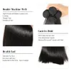 Mink brasileiro pêlos retos tecer cabelo humano 3 e 4 ou 5 pacotes 8-32 polegadas Natural Black Remy Extensões de cabelo HCDIVA WEFTS