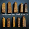 Złoty Jedwabny Jade Healing Crystal Obelisk Naturalny Golden Cesarski Jasper Chakra Point Filar Polished Kaligrafii Kamień (Miriam Stone) Wand