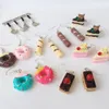 日本スタイルのケーキドーナツdangle dangle earrings for women triangleチョコレートストロベリーイヤリング