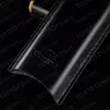 New high-quality exquisite quality and reliable quality Black Leather Holder 2 Tube Travel Cigar Case Humidor9346775