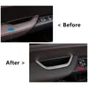 Chrome Main Drive Door Armrest Storage Box Frame Decorative Trim Strip For BMW X3 F25 X4 F26 Car Accessories Sequin267q