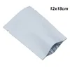12x18 cm White Mylar Foil Packing Pack Bags Food Sample Open Top Heat Sealable Aluminum Foil Vacuum Food Grade Heat Sealing Packing Pouches
