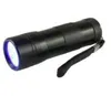 Varmförsäljning! 12 LED UV-ficklampa Ultra Violet Camp Lamp Torch Anti-Fake UV Flash Light Mini LED Nail Flashlights Torches