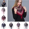 2018 mode boho kwast winter vierkante sjaal voor vrouwen warme etnische geometrische gedrukte wraps sjaal dikke vrouwelijke sjaal