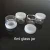 wholesale 6ml non stick glass concentrate Accessories glass bottle wax dab jar thick oil container vs 5ml