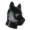 3D molde cabeça cheia de látex máscara de cachorro capa unisex fetiche latex cão bdsm escravo capa sexy