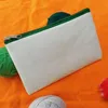 Colorful blank canvas zipper Pencil cases pen pouches cotton cosmetic Bags makeup bags Mobile phone clutch bag organizer LX0562