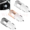 Aluminum Alloy Dual usb car charger 2.1A 1A 2 USB Ports Metal Car Charger For iphone Samsung Smartphones