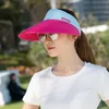 جديد نمط أزياء المرأة قبعة الشمس المضادة للأشعة فوق البنفسجية قبعات القبعة دون أعلى قبعة الشمس