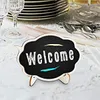 Mini Thicker Black Chalkboards Signs Wood Small Message Board Signs Place Cards for Weddings Parties Table Numbers Food Signs Decoration