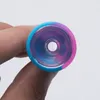 Mini Colorful Silicone Hand Pipe With Glass Tube Horn Fda Herb Smoking Pipes Cigarette Filter Tobacco Hand Tool 545