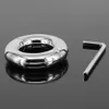 Dispositivi di castità Nuovo barella Peso Barella a sfera in acciaio inossidabile Anello di castità potenziatore per uomo # R97