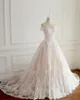 Princess bröllopsklänningar bollklänning kalkon vita applikationer eleganta brudklänningar plus storlek quinceanera klänningar