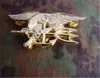 US Navy Seal Eagle Anchor Trident Mini Medalla Uniforme Insignia Insignia Insignia de oro Halloween Cosplay Juguete