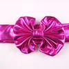 Baby Girls Shine Bow Opaski Europa Styl Duży Szeroki Bowknot Pasmo do włosów 7 Kolory Dzieci Akcesoria do włosów Kids Opaski Hairband