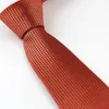 Homens de terno novo design design profundo com manchas azuis verifica gravata skinny gravata 7cm vestido camisas casamento cravat gravatas