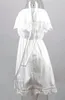 Mulheres sexy elegante vintage doce laço vestido branco elegante slash garganta casual slim praia verão sundress vestidos