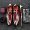 Basic Italian Designer Man Casual Schoenen Lederen Hoogte Toenemende Loafers Puntschoen Heren Bridal Party Schoenen GD66