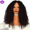 Parrucche naturali di alta qualità in stock Parrucche lunghe ricci crespi neri per donne nere Parrucche sintetiche resistenti al calore con capelli per bambini