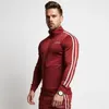 Mäns fitness hoodies crossfit pullover dragkedja jacka tröjor kroppsbyggande sportkläder mode hoodies