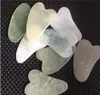 Gua Sha FacialトリートメントGuasha Massageツール中国の天然翡翠石スクラップツール顔の目のスリムのためのツール