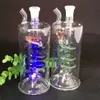 Glaspfeifen Rauchen geblasener Wasserpfeifen Herstellung mundgeblasener Bongs Pan Long Glass Water Smoke Bottle