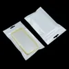 100PCS 10x18 cm Genomskinliga elektroniska produkter Tillbehör Förvaring påse Hängande dragkedja Poly Plast Packaging Väskor för telefonfall