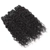 8-28 "Deep Loose Brasilian Body Wave Hair Extensions Obehandlat Peruvian Human Hair Buntlar Deep Wave Water Curly Hair Weave Buntar