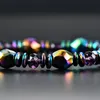 Rainbow Magnetic Hematite beaded strands Bracelet for Men Women Power Healthy Bracelets Wristband Fashion Jewelry Gift 162545