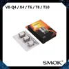 SMOK TFV8 bobina cabeça turbo motor bobinas V8-T8 V8-T8 V8-T6 V8-X4 V8-Q4 substituição núcleo para TFV8 Beast Animal 100% Original