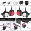 Luzes de bicicleta Ciclismo Bicicleta 3 LED Head Front com USB recarregável Tail Clip Light Lamp 11291111775