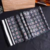 New Vintage 100% Silk Scarf Men Fashion paisley Flowers Pattern Print Double Layer dot Pure Silk Satin Neckerchiefs 40color#4053