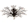 American Iron Crystal Chandelier Light Fixtures village Ceiling Lights Indoor Chandeliers lamp Black Bronze